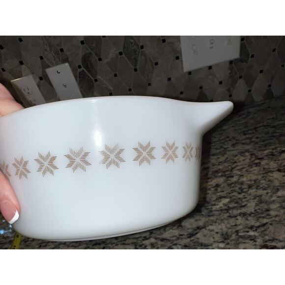 Pyrex MCM Town and Country 475-B Round Casserole 2.5 Qt No Lid READ - Picture 6 of 13